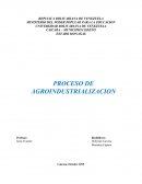 Que se entiende por Agro industrialización: Industrializan