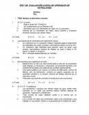 TEST DE EVALUACIÓN CURSO DE OPERADOR DE AUTOCLAVES