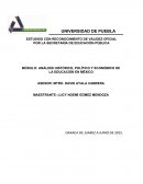 ANÁLISIS HISTÓRICO, POLÍTICO Y ECONÓMICO DE LA EDUCACIÓN EN MÉXICO