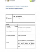 ESQUEMA DE PERFIL DE PROYECTO DE INVESTIGACIÓN