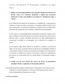 Introducción al pensamiento complejo de Edgar Morin