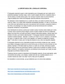 LA IMPORTANCIA DEL LENGUAJE CORPORAL