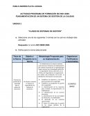 ACTIVIDAD PROGRAMA DE FORMACIÓN ISO 9001:2008: FUNDAMENTACIÓN DE UN SISTEMA DE GESTIÓN DE LA CALIDAD