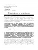 Breve historia de la psicología.