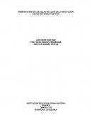 Ambientacion de las aulas de clase de la Institucion Educativa Divina Pastora