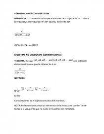 ERMUTACIONES CON REPETICION. Página 1