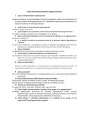 Guía de Comportamiento Organizacional