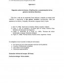 Ejercicio 3 Segundo control de lectura. (Clasificación y caracterización de los géneros narrativos literarios.)