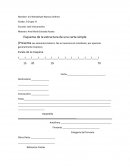 Esquema de la estructura de una carta simple