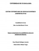 TEMA LA IMPORTANCIA DE LA CONTABILIDAD DE COSTOS EN LA ADMINISTRACION FINANCIERA.