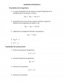 Propiedades de los logaritmos ESCRITURA MATEMATICA