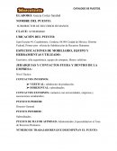 ESPECIFICACIONES DE MOBILIARIO, EQUIPO Y HERRAMIENTAS UTILIZADO: