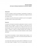 Educación Indigena en Bolivia