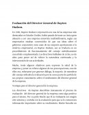 Evaluación del Director General de Dayton Hudson.