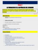 LA FUNDACION DE LA REPÙBLICA DEL ECUADOR.Sistema Lancasteriano