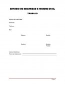 Estudio de seguridad e higiene en el trabajo.