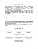 Como se da la PRIMERA CONVOCATORIA