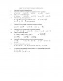 GUÌA PARA EL PRIMER PARCIAL DE ALGEBRA LINEAL