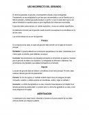 USO INCORRECTO DEL GERUNDIO