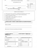 Examen de español Haz letra legible, cuida la ortografía y la redacción.