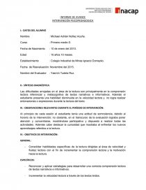 Informe avance. Página 1