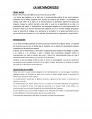 La metamorfosis de FRANZ KAFKA