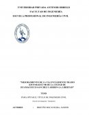MEJORAMIENTO DE LA VIA EVITAMIENTO TRAMO KM 0+00-KM 2+00 DE LA CIUDAD DE HUAMACHUCO-SANCHEZ CARRION-LA LIBERTAD