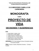 Proyecto de Vida “Año de la Diversificación Productiva y del Fortalecimiento de la Educación”