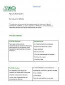 Personal de empresas. Tipos de Contratación