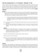 Plan de compensación 1° y 2° trimestre – Biología- 2° año