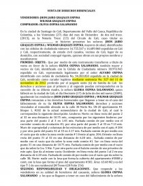 CONTRATO DE COMPRAVENTA DE DERECHOS HERENCIALES. Página 1