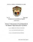 Estrategias que favorecen la participación en clases