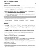 Resumen tema 1 lenguaje