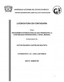 RGANISMOS INTERNACIONALES QUE PROMUEVAN LA CONTABILIDAD INTERNACIONAL A NIVEL MUNDIAL
