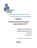 El niño: Desarrollo y proceso de construcción del conocimiento