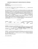 Modelo Carta-inscripción de embargo