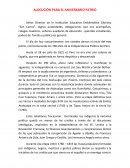 Alocución para el aniversario patrio
