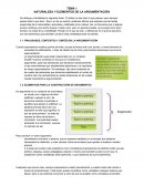 NATURALEZA Y ELEMENTOS DE LA ARGUMENTACIÓN