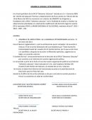 Estructura organica AZAMBLEA GENERAL EXTRAORDINARIA