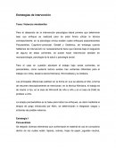 Estrategias de intervención Tema: Violencia intrafamiliar