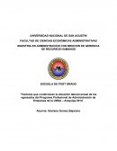 Factores que condicionan la situación laboral actual de los egresados del programa profesional de administración de empresas