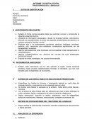 Informe de recolección sobre trastornos del lenguaje