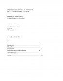 Coordinación de servicio social Producto Integrador de Apredizaje