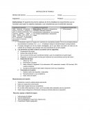 Forma detallada de requerimientos que se necesitan para lograr los objetivos deseados y las competencias