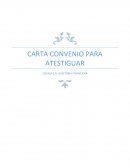 Carta convenio para atestiguar