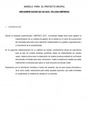 MODELO PARA EL PROYECTO GRUPAL IMPLEMENTACION DE UN SGC EN UNA EMPRESA