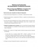 Sistema de Evaluación del Desempeño Profesional Docente