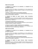 FORO DE EVALUACIÓN 1. Disciplina en el estudio de los contenidos y la realización de las actividades semanales