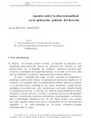 Apuntes sobre la discrecionalidad en la aplicación judicial del derecho1