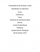 Enfermería I Síndrome de membrana hialina